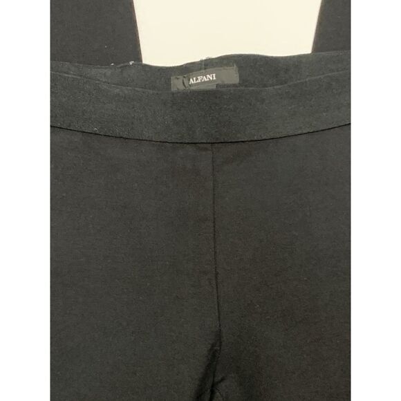 Alfani Women's Elastic Waist Pull-On Slim Fit Tapered Black Legging Pants Size S - Picture 3 of 5